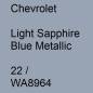 Preview: Chevrolet, Light Sapphire Blue Metallic, 22 / WA8964.